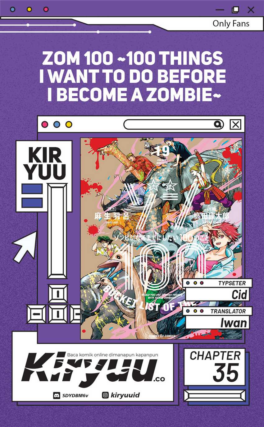 Zombie 100 ~Zombie ni Naru Made ni Shitai 100 no Koto~ chapter 35